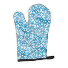 Load image into Gallery viewer, Watercolor Geometric Cirlce on Blue Oven Mitt BB7555OVMT
