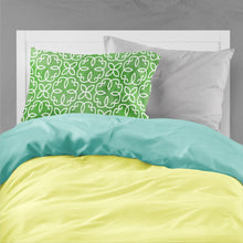 Load image into Gallery viewer, Watercolor Geometric Cirlce on Green Fabric Standard Pillowcase – Artistic Decorative Front, White Back BB7556PILLOWCASE