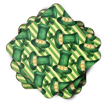 Load image into Gallery viewer, Watercolor St Patrick's Day Leprechan Hat Foam Coaster  BB7558FC