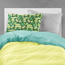 Load image into Gallery viewer, Watercolor St Patrick's Day Leprechan Hat Fabric Standard Pillowcase – Artistic Decorative Front, White Back BB7558PILLOWCASE