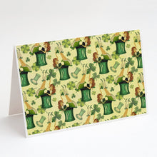 Load image into Gallery viewer, Watercolor St Patrick's Day Party Greeting Cards -  Blank Note Cards – 8-Pack of Artist-Designed Cards with Envelopes
