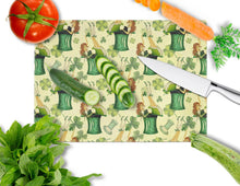Load image into Gallery viewer, Watercolor St Patrick's Day Party Glass Cutting Boards – Durable, Decorative Kitchen Art Large BB7559LCB