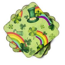 Load image into Gallery viewer, Watercolor St Patrick's Day Lucky Leprechan Foam Coaster  BB7560FC