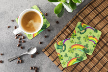 Load image into Gallery viewer, Watercolor St Patrick's Day Lucky Leprechan Foam Coaster  BB7560FC