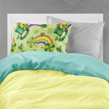 Load image into Gallery viewer, Watercolor St Patrick's Day Lucky Leprechan Fabric Standard Pillowcase – Artistic Decorative Front, White Back BB7560PILLOWCASE