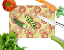 Load image into Gallery viewer, Watercolor Just Donuts Glass Cutting Boards – Durable, Decorative Kitchen Art Large BB7561LCB