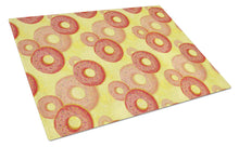 Load image into Gallery viewer, Watercolor Just Donuts Glass Cutting Boards – Durable, Decorative Kitchen Art Large BB7561LCB