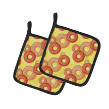 Load image into Gallery viewer, Watercolor Just Donuts Pot Holders - Set of 2 - Heat-Resistant Kitchen Essentials BB7561PTHD