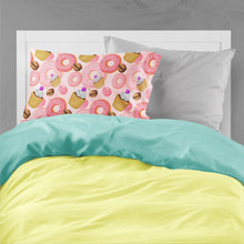 Load image into Gallery viewer, Watercolor Sweet Pastries Fabric Standard Pillowcase – Artistic Decorative Front, White Back BB7562PILLOWCASE