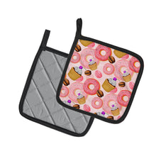 Load image into Gallery viewer, Watercolor Sweet Pastries Pot Holders - Set of 2 - Heat-Resistant Kitchen Essentials BB7562PTHD