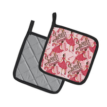 Load image into Gallery viewer, Watercolor Sweets Galore Pot Holders - Set of 2 - Heat-Resistant Kitchen Essentials BB7563PTHD