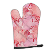 Load image into Gallery viewer, Watercolor Red Hearts Oven Mitt BB7565OVMT