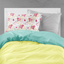 Load image into Gallery viewer, Watercolor Love Letters Fabric Standard Pillowcase – Artistic Decorative Front, White Back BB7569PILLOWCASE