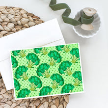 Load image into Gallery viewer, Watercolor Broccoli Greeting Cards -  Blank Note Cards – 8-Pack of Artist-Designed Cards with Envelopes