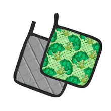 Load image into Gallery viewer, Watercolor Broccoli Pot Holders - Set of 2 - Heat-Resistant Kitchen Essentials BB7570PTHD