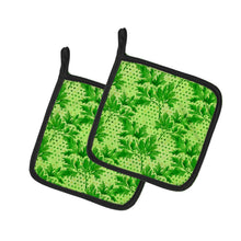 Load image into Gallery viewer, Watercolor Parsley Pot Holders - Set of 2 - Heat-Resistant Kitchen Essentials BB7573PTHD