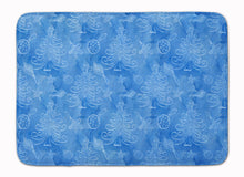 Load image into Gallery viewer, Watercolor Christmas Trees and Ornaments Machine Washable Memory Foam Mat BB7577RUG