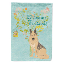 Load image into Gallery viewer, Welcome Friends German Shepherd Flag Canvas House Size BB7578CHF