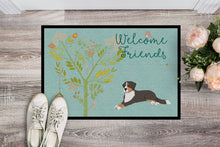 Load image into Gallery viewer, Welcome Friends Bernese Mountain Dog Doormat - 24x36 Decorative Floor Mat – Indoor/Outdoor Rug with Artistic Flair BB7579JMAT