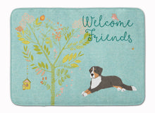 Load image into Gallery viewer, Welcome Friends Bernese Mountain Dog Machine Washable Memory Foam Mat BB7579RUG
