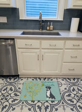 Load image into Gallery viewer, Welcome Friends Black Boxer Machine Washable Memory Foam Mat BB7581RUG