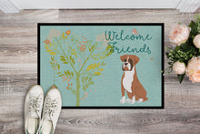 Load image into Gallery viewer, Welcome Friends Flashy Fawn Boxer Doormat - 24x36 Decorative Floor Mat – Indoor/Outdoor Rug with Artistic Flair BB7582JMAT