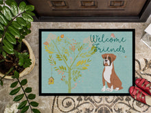 Load image into Gallery viewer, Welcome Friends Flashy Fawn Boxer Doormat - 18x27 Decorative Floor Mat – Indoor/Outdoor Rug with Artistic Flair BB7582MAT