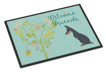 Load image into Gallery viewer, Welcome Friends Doberman Pinscher Doormat - 18x27 Decorative Floor Mat – Indoor/Outdoor Rug with Artistic Flair BB7586MAT