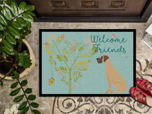 Load image into Gallery viewer, Welcome Friends Fawn Great Dane Natural Ears Doormat - 24x36 Decorative Floor Mat – Indoor/Outdoor Rug
