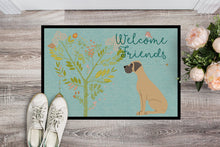 Load image into Gallery viewer, Welcome Friends Fawn Great Dane Natural Ears Doormat - 18x27 Decorative Floor Mat – Indoor/Outdoor Rug with Artistic Flair BB7588MAT