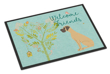 Load image into Gallery viewer, Welcome Friends Fawn Great Dane Natural Ears Doormat - 18x27 Decorative Floor Mat – Indoor/Outdoor Rug with Artistic Flair BB7588MAT