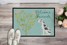 Load image into Gallery viewer, Welcome Friends Harlequin Great Dane Doormat - 24x36 Decorative Floor Mat – Indoor/Outdoor Rug with Artistic Flair BB7590JMAT