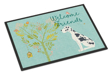 Load image into Gallery viewer, Welcome Friends Harlequin Great Dane Doormat - 24x36 Decorative Floor Mat – Indoor/Outdoor Rug with Artistic Flair BB7590JMAT