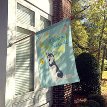 Load image into Gallery viewer, Welcome Friends Siberian Husky Flag Canvas House Size BB7594CHF