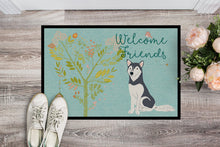 Load image into Gallery viewer, Welcome Friends Siberian Husky Doormat - 18x27 Decorative Floor Mat – Indoor/Outdoor Rug with Artistic Flair BB7594MAT