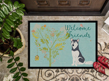 Load image into Gallery viewer, Welcome Friends Siberian Husky Doormat - 18x27 Decorative Floor Mat – Indoor/Outdoor Rug with Artistic Flair BB7594MAT