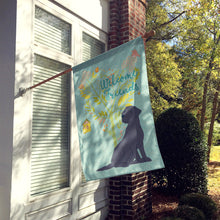 Load image into Gallery viewer, Welcome Friends Black Labrador Retriever Flag Canvas House Size BB7595CHF