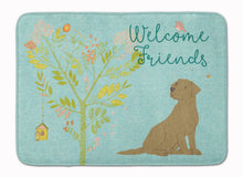Load image into Gallery viewer, Welcome Friends Chocolate Labrador Retriever Machine Washable Memory Foam Mat BB7597RUG