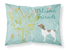 Load image into Gallery viewer, Welcome Friends Pointer Fabric Standard Pillowcase – Artistic Decorative Front, White Back BB7598PILLOWCASE