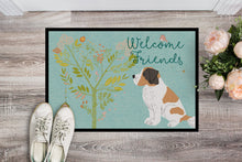 Load image into Gallery viewer, Welcome Friends Saint Bernard Doormat - 24x36 Decorative Floor Mat – Indoor/Outdoor Rug with Artistic Flair BB7599JMAT