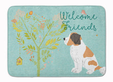 Load image into Gallery viewer, Welcome Friends Saint Bernard Machine Washable Memory Foam Mat BB7599RUG