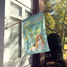 Load image into Gallery viewer, Welcome Friends Basset Hound Flag Canvas House Size BB7600CHF