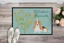 Load image into Gallery viewer, Welcome Friends Basset Hound Doormat - 18x27 Decorative Floor Mat – Indoor/Outdoor Rug with Artistic Flair BB7600MAT