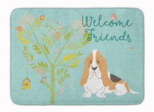 Load image into Gallery viewer, Welcome Friends Basset Hound Machine Washable Memory Foam Mat BB7600RUG