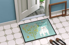 Load image into Gallery viewer, Welcome Friends English Bulldog White Doormat - 18x27 Decorative Floor Mat – Indoor/Outdoor Rug with Artistic Flair BB7603MAT