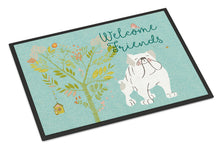 Load image into Gallery viewer, Welcome Friends English Bulldog White Doormat - 18x27 Decorative Floor Mat – Indoor/Outdoor Rug with Artistic Flair BB7603MAT