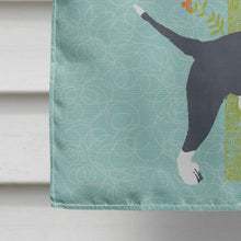 Load image into Gallery viewer, Welcome Friends Black Bull Terrier Flag Canvas House Size BB7604CHF