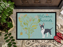 Load image into Gallery viewer, Welcome Friends Black Bull Terrier Doormat - 24x36 Decorative Floor Mat – Indoor/Outdoor Rug with Artistic Flair BB7604JMAT