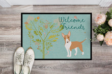 Load image into Gallery viewer, Welcome Friends Brown Bull Terrier Doormat - 24x36 Decorative Floor Mat – Indoor/Outdoor Rug with Artistic Flair BB7605JMAT