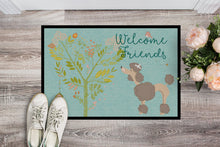 Load image into Gallery viewer, Welcome Friends Chocolate Poodle Doormat - 24x36 Decorative Floor Mat – Indoor/Outdoor Rug with Artistic Flair BB7612JMAT